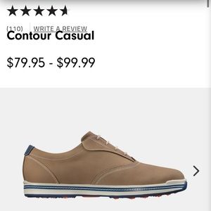 FootJoy Titleist Contour Waterproof spikeless golf shoe size 11 men